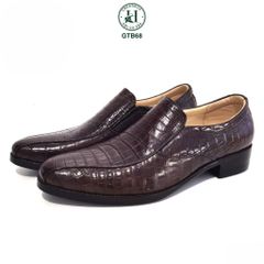 GTB68 – Giày Tây Loafer da cá sấu thật | Thiết kế không dây, đẳng cấp cá nhân hóa