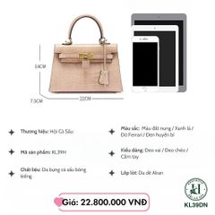 Túi Xách Nữ Da Cá Sấu KL39 – Vẻ Đẹp Tinh Tế Dành Cho Quý Cô Đẳng Cấp