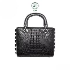 TG09 – Túi Dio da gù cá sấu thật màu đen | Thanh lịch – Cá tính – Vượt thời gian