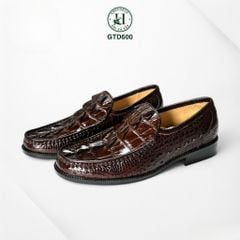 Giày lười đế cao da đuôi cá sấu thật 100% - GTD600, thủ công tinh xảo, khẳng định đẳng cấp quý ông