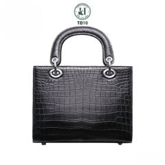 Túi nữ da bụng cá sấu bóng kính cao cấp TB10
