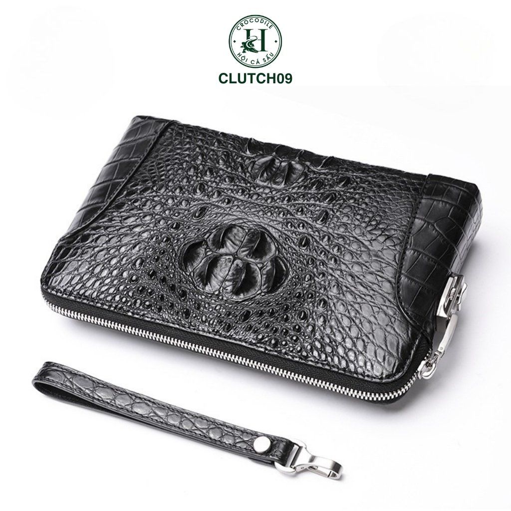 Clutch da cá sấu CLUTCH09 là biểu tượng của sự sang trọng, đẳng cấp và quyền lực