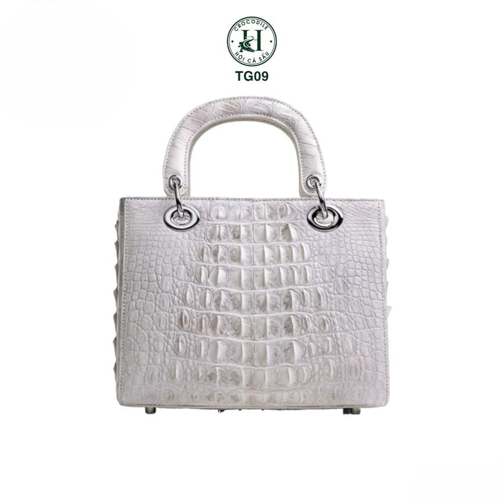 TG09 – Túi Dio da gù cá sấu thật màu đen | Thanh lịch – Cá tính – Vượt thời gian