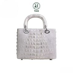TG09 – Túi Dio da gù cá sấu thật màu đen | Thanh lịch – Cá tính – Vượt thời gian