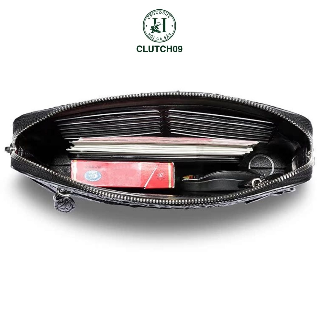 Clutch da cá sấu CLUTCH09 là biểu tượng của sự sang trọng, đẳng cấp và quyền lực