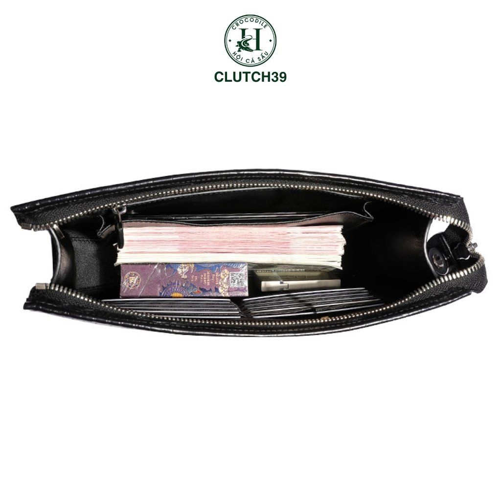 Clutch da cá sấu CLUTCH39 là biểu tượng của sự sang trọng, đẳng cấp và quyền lực
