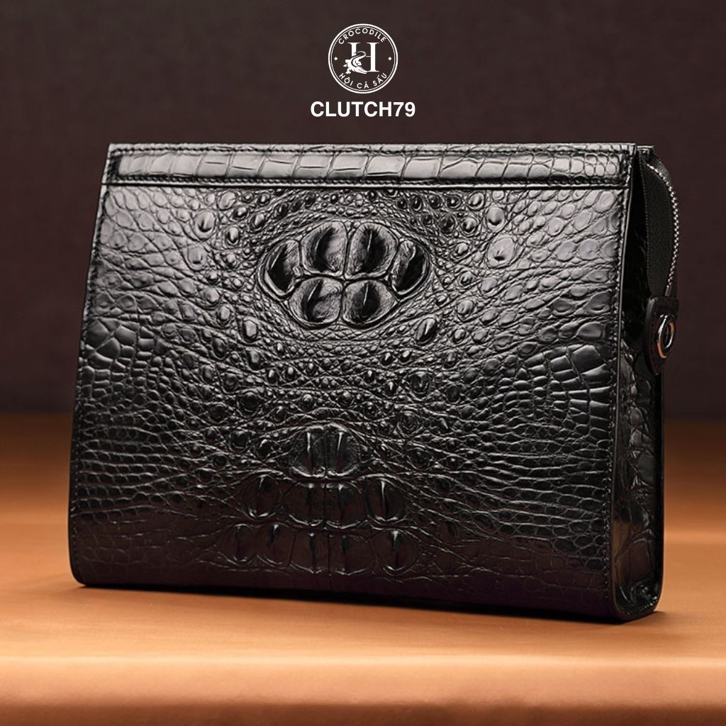 Clutch da cá sấu CLUTCH79 là biểu tượng của sự sang trọng, đẳng cấp và quyền lực
