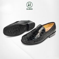 Giày lười đế cao da bụng cá sấu thật 100% - GLB600  sang trọng & mạnh mẽ trong từng bước chân