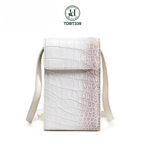 Túi đeo da cá sấu bạch tạng Thái Lan TDBT339 | Thiết kế thủ công cao cấp