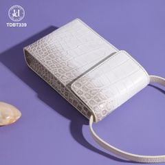 Túi đeo da cá sấu bạch tạng Thái Lan TDBT339 | Thiết kế thủ công cao cấp