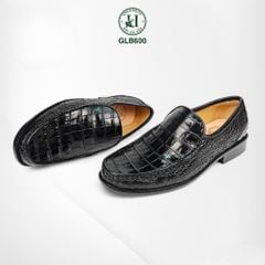 Giày lười đế cao da bụng cá sấu thật 100% - GLB600  sang trọng & mạnh mẽ trong từng bước chân
