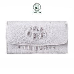 VÍ CẦM TAY DA CÁ SẤU BẠCH TẠNG 3GBT89