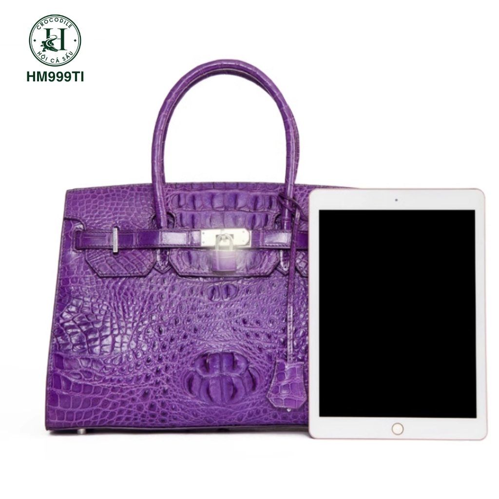 Túi xách HM999TI da cá sấu nguyên tấm - Tinh hoa thủ công đẳng cấp