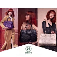 Túi xách HM999TI da cá sấu nguyên tấm - Tinh hoa thủ công đẳng cấp