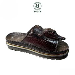 DÉP DOCTOR DA ĐẦU CÁ SẤU DTD79 – QUAI NGANG, ĐẾ CAO 5CM, ĐẲNG CẤP VÀ CÁ TÍNH