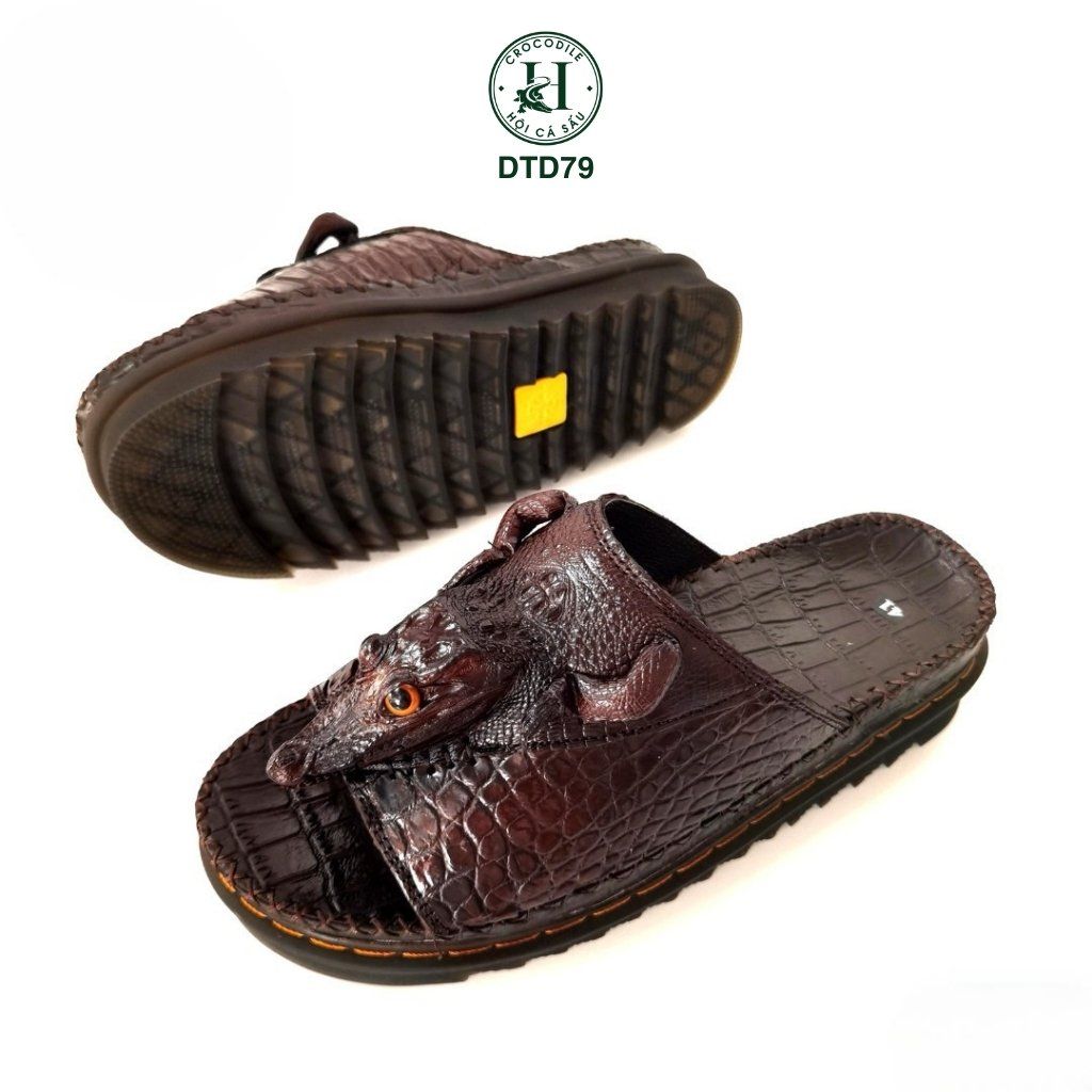 DÉP DOCTOR DA ĐẦU CÁ SẤU DTD79 – QUAI NGANG, ĐẾ CAO 5CM, ĐẲNG CẤP VÀ CÁ TÍNH