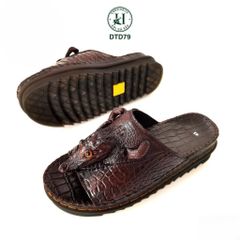 DÉP DOCTOR DA ĐẦU CÁ SẤU DTD79 – QUAI NGANG, ĐẾ CAO 5CM, ĐẲNG CẤP VÀ CÁ TÍNH