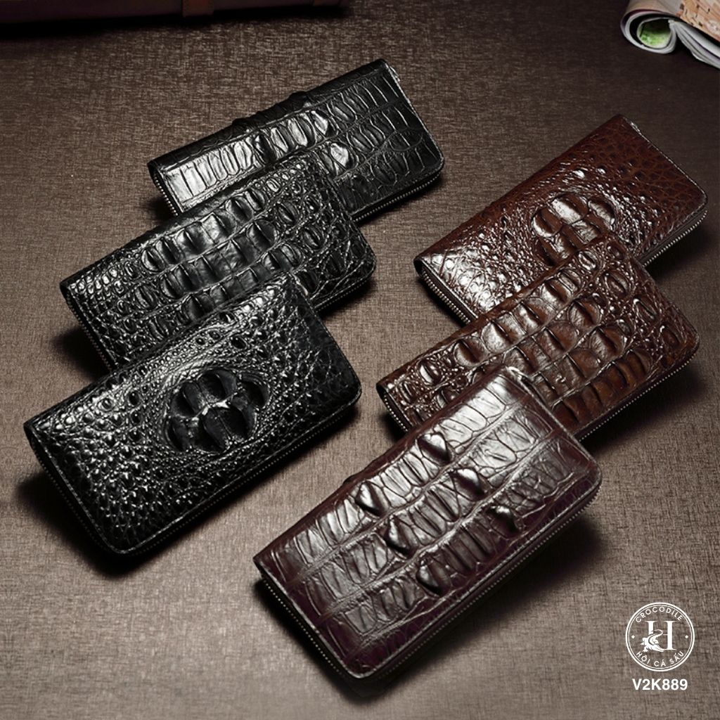 Ví da cá sấu V2K889 – Sang trọng, đẳng cấp và tiện dụng