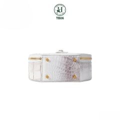 TB06 – Túi tròn da gù cá sấu trắng Himalaya | Thanh lịch, sang trọng và độc bản
