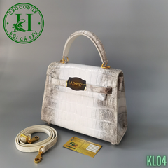Túi nữ da cá sấu bạch tạng cao cấp KL04