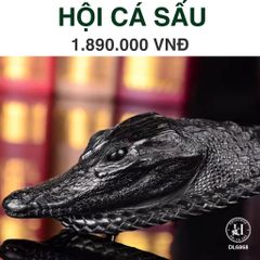 Dây Lưng Da Cá Sấu Đầu Cá DL6868 – Phong Cách Năng Động, Thiết Kế May Viền Thủ Công