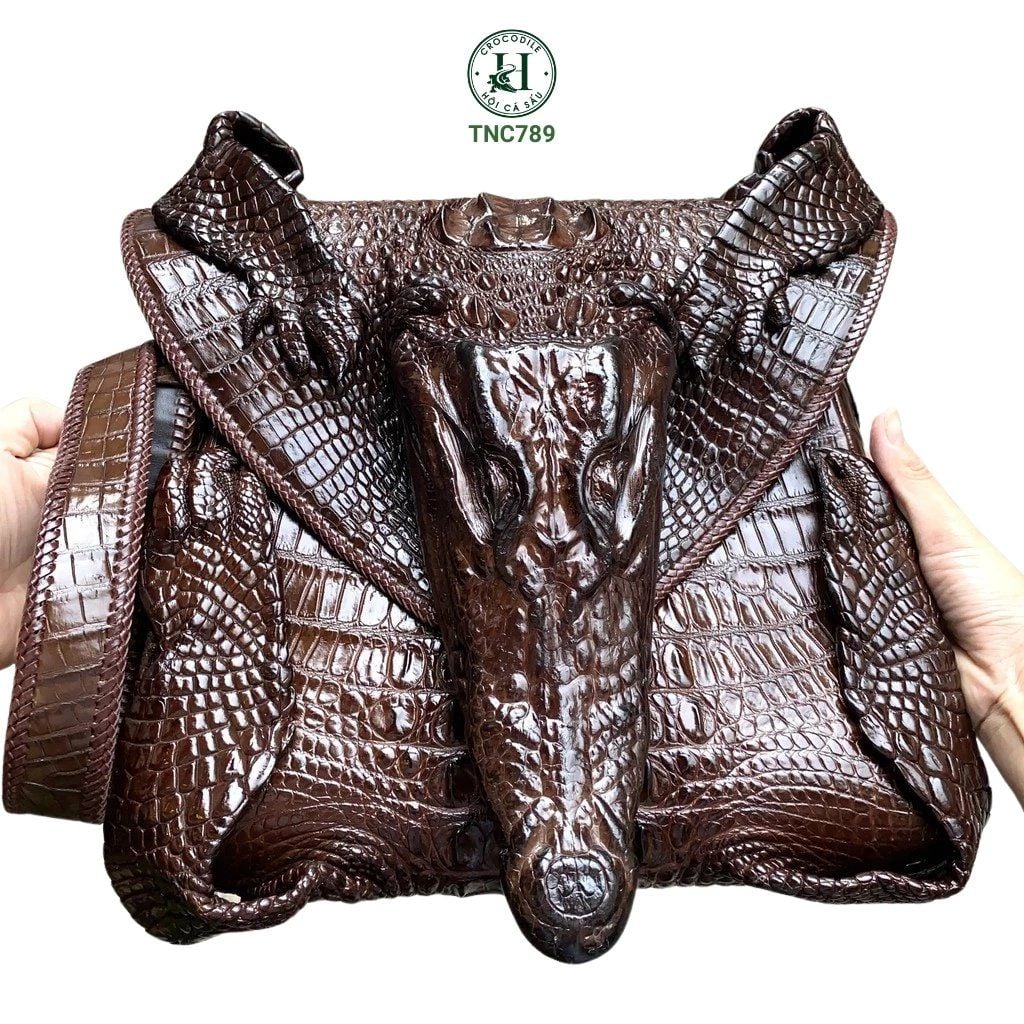 TNC789 – Túi đầu cá sấu nguyên con độc bản | Đẳng cấp mạnh mẽ