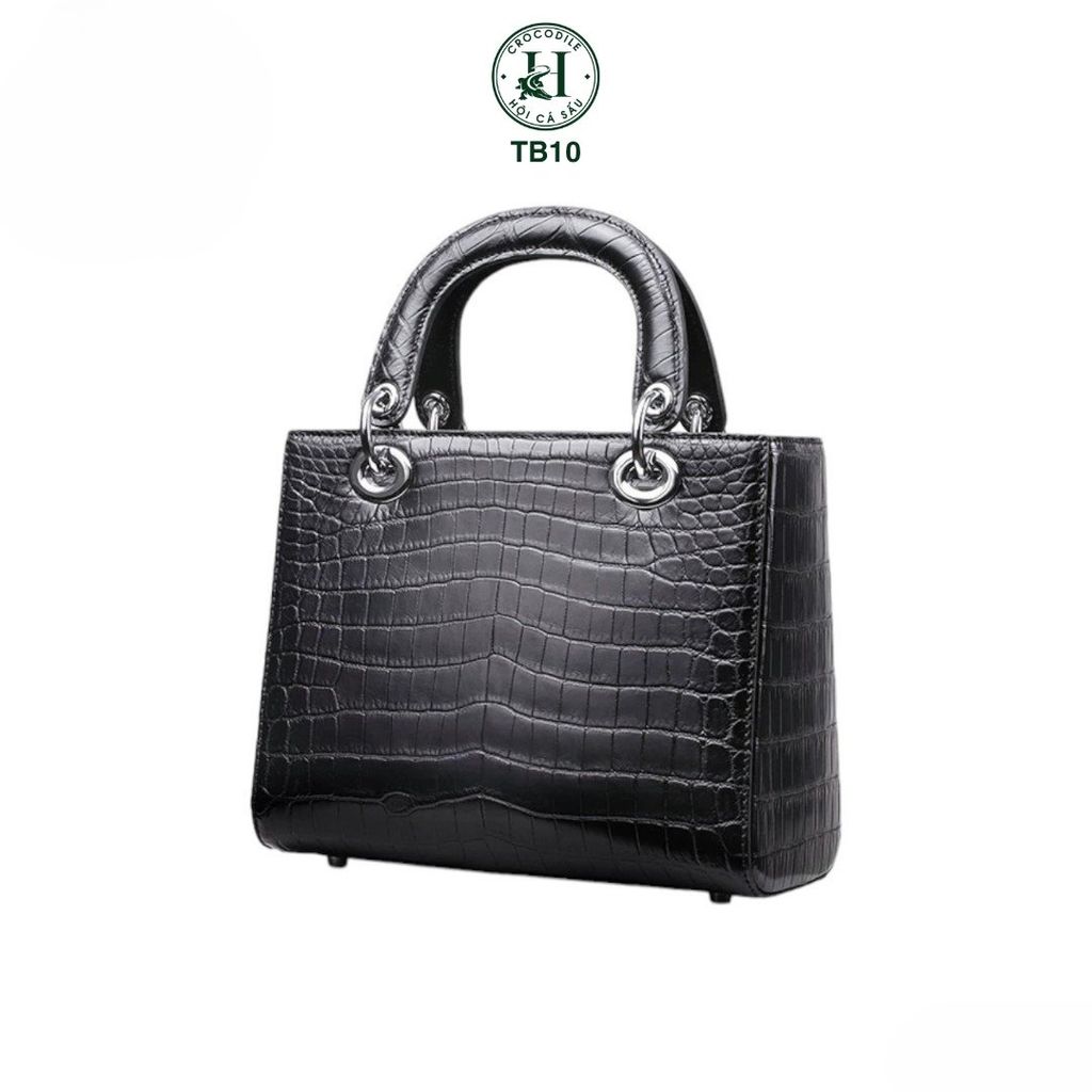 Túi nữ da bụng cá sấu bóng kính cao cấp TB10