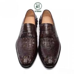 GTG666 – Giày Tây không dây da gù cá sấu | Bản lĩnh, sang trọng, đậm chất riêng