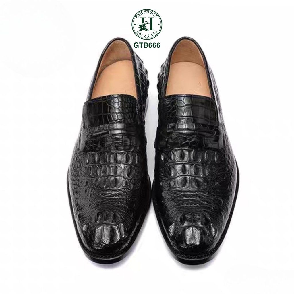 GTG666 – Giày Tây không dây da gù cá sấu | Bản lĩnh, sang trọng, đậm chất riêng