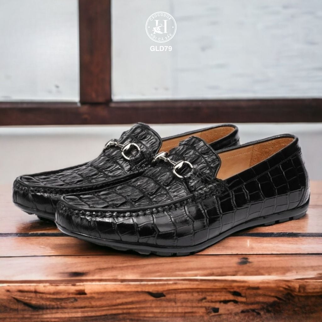 Giày lười đuôi cá sấu GLD79 – Sang trọng trong từng bước chân