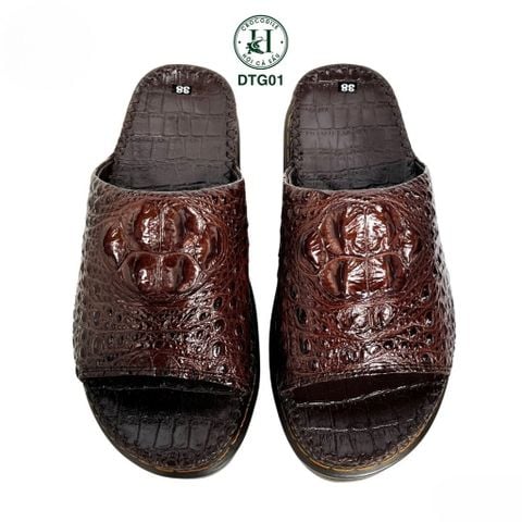 DÉP DOCTOR DA GÙ CÁ SẤU DTG01 ( Nâu ), CHIỀU CAO 5cm – CÁ TÍNH & ĐẲNG CẤP TRÊN TỪNG BƯỚC CHÂN