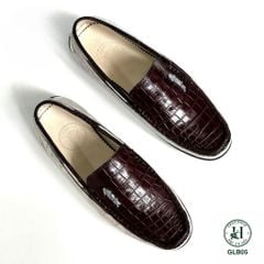 GLB05 – Giày lười da bụng cá sấu thật | Có sẵn – Chuẩn form – Lịch lãm nam tính