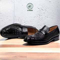 GTG666 – Giày Tây không dây da gù cá sấu | Bản lĩnh, sang trọng, đậm chất riêng