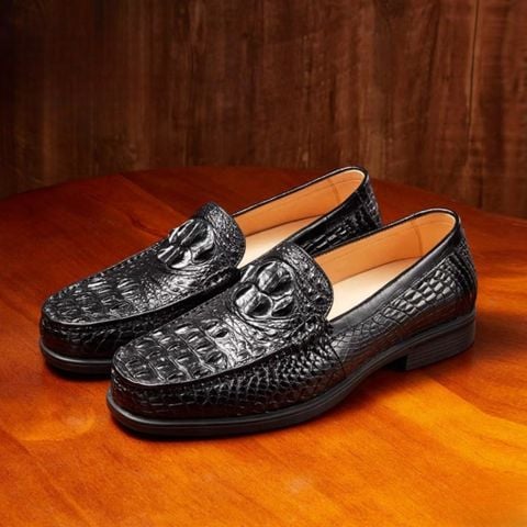 GLG900 – Giày loafer đế cao da lưng cá sấu | Độc bản mạnh mẽ – Đẳng cấp thủ công