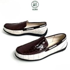 GLB05 – Giày lười da bụng cá sấu thật | Có sẵn – Chuẩn form – Lịch lãm nam tính