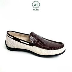 GLB05 – Giày lười da bụng cá sấu thật | Có sẵn – Chuẩn form – Lịch lãm nam tính