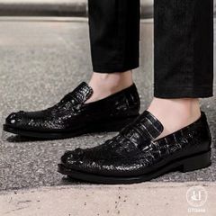 GTG666 – Giày Tây không dây da gù cá sấu | Bản lĩnh, sang trọng, đậm chất riêng