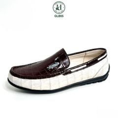 GLB05 – Giày lười da bụng cá sấu thật | Có sẵn – Chuẩn form – Lịch lãm nam tính