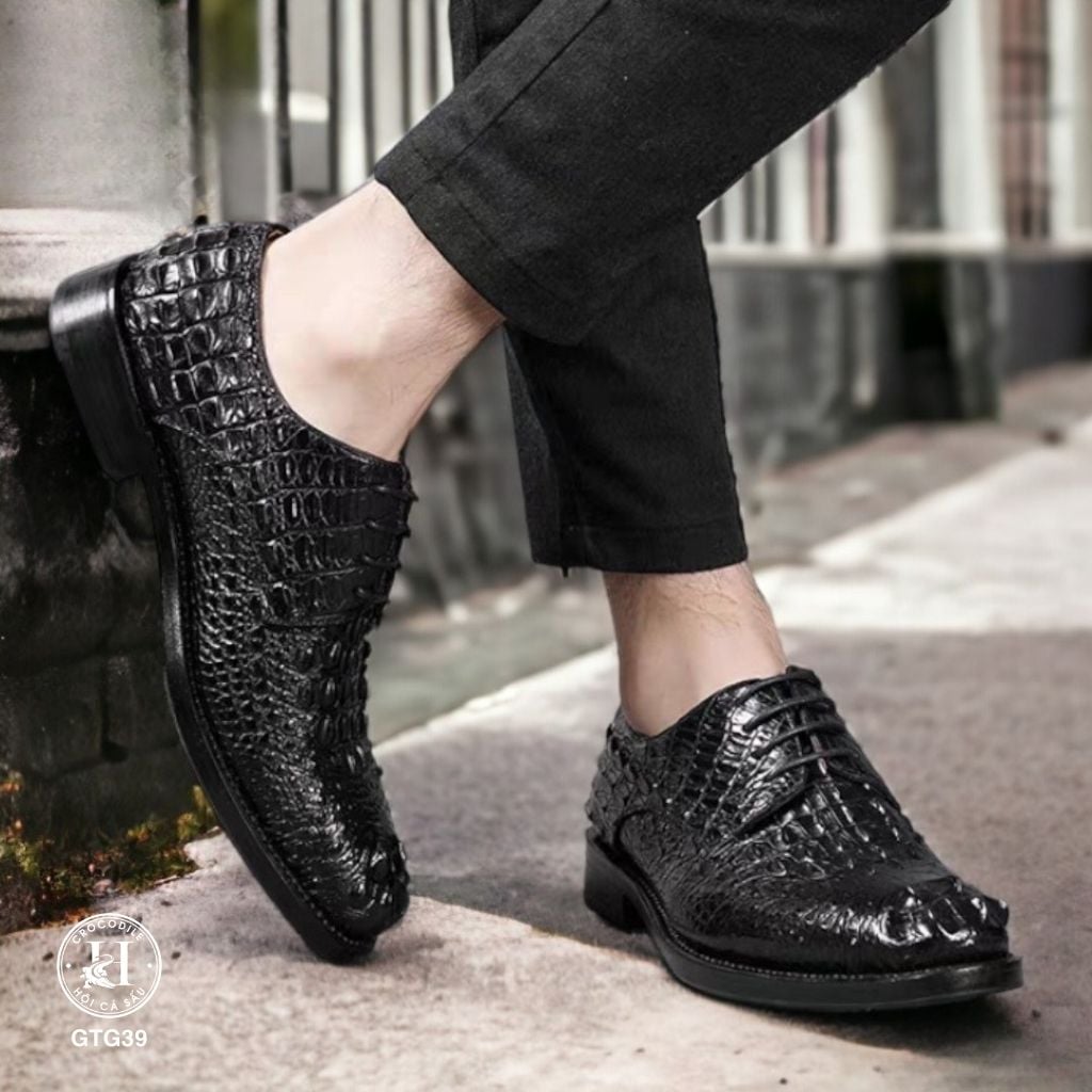 GTG39 – Giày Oxford da gù cá sấu thật | Đẳng cấp cổ điển – Bản lĩnh hiện đại