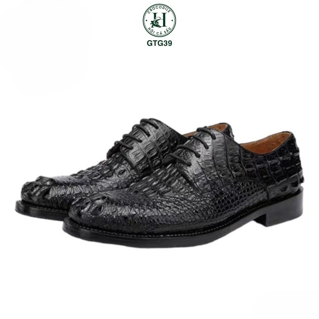 GTG39 – Giày Oxford da gù cá sấu thật | Đẳng cấp cổ điển – Bản lĩnh hiện đại