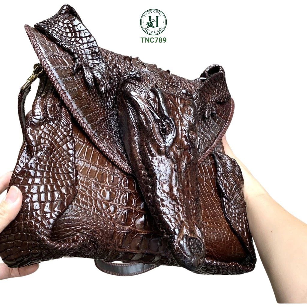 TNC789 – Túi đầu cá sấu nguyên con độc bản | Đẳng cấp mạnh mẽ