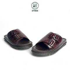 DTB06 – Dép Quai Ngang Da Cá Sấu Đế Cao Thủ Công, Tuyên Ngôn Thanh Lịch Của Quý Ông Hiện Đại