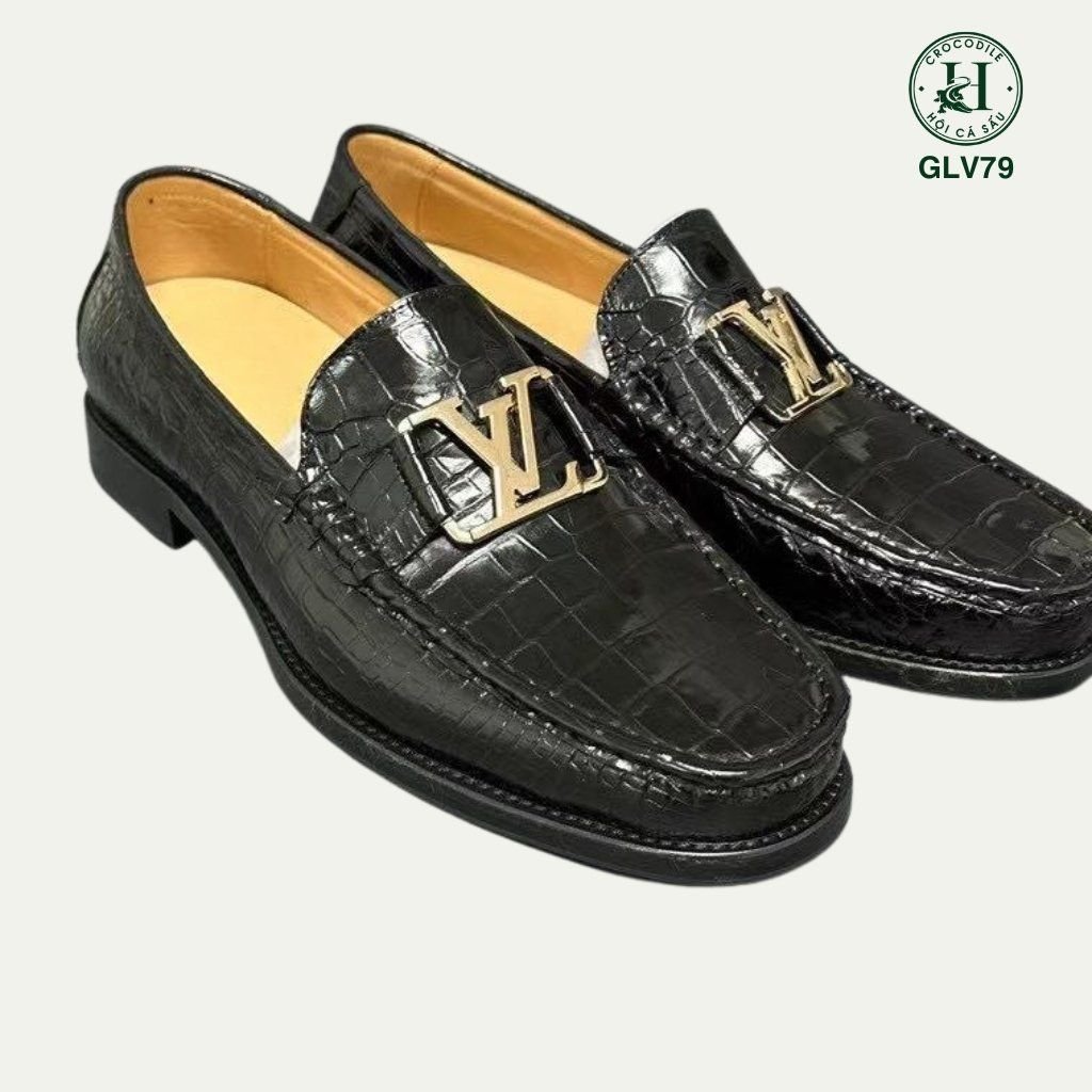 GLV79 – Giày Loafer da cá sấu thật tăng chiều cao 5cm | Quà tặng đẳng cấp cho nam giới hiện đại