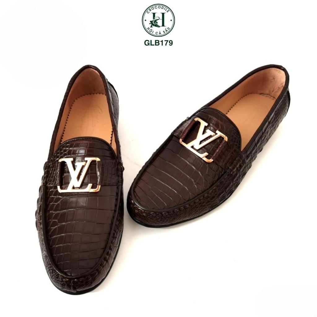 GLB179 – Giày lười da bụng cá sấu cao cấp | Thanh lịch, chuẩn form, sang trọng từng bước đi