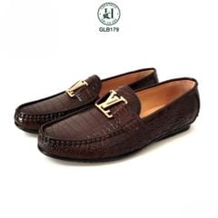 GLB179 – Giày lười da bụng cá sấu cao cấp | Thanh lịch, chuẩn form, sang trọng từng bước đi