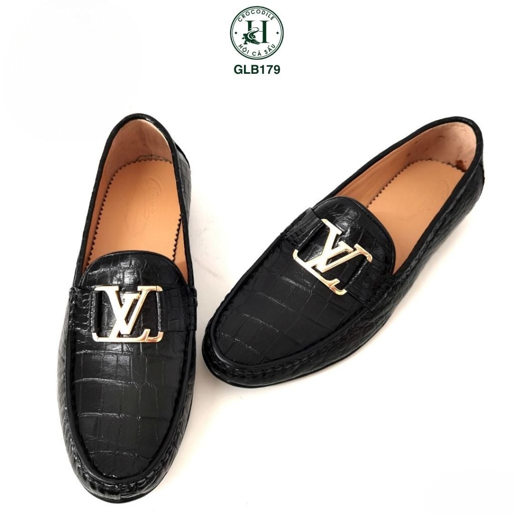 GLB179 – Giày lười da bụng cá sấu cao cấp | Thanh lịch, chuẩn form, sang trọng từng bước đi