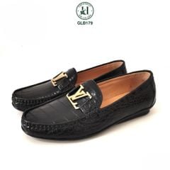 GLB179 – Giày lười da bụng cá sấu cao cấp | Thanh lịch, chuẩn form, sang trọng từng bước đi