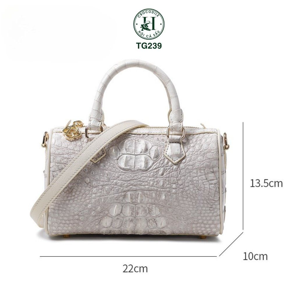 TG239 – Túi xách nữ da cá sấu thật, thiết kế thanh lịch, tiện dụng
