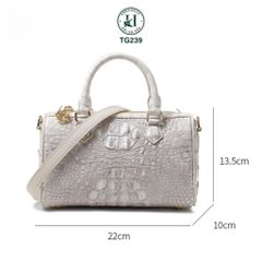 TG239 – Túi xách nữ da cá sấu thật, thiết kế thanh lịch, tiện dụng