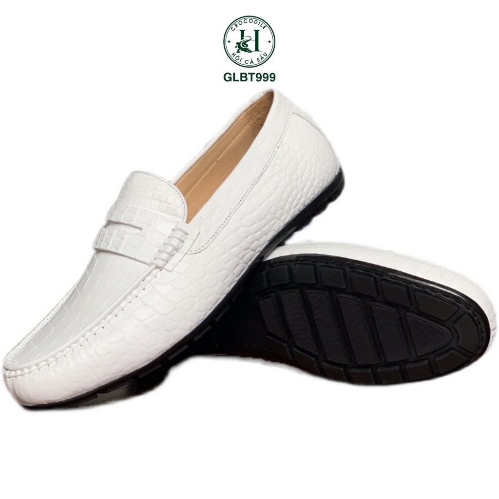 Giày lười Moccasin da cá sấu Himalaya - GLBT999 là biểu tượng của sự sang trọng, đẳng cấp và quyền lực
